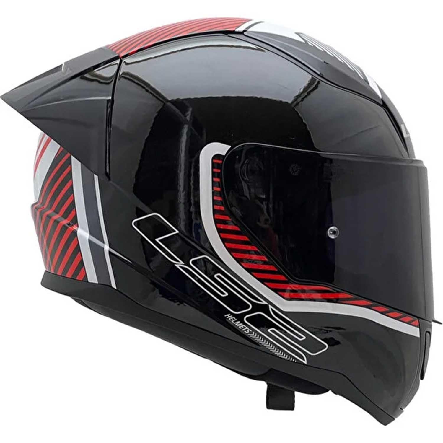 Ls2 Rapid 2 Extra Race Full Face Motosiklet Kaskı Yarış Spoiler +  Şeffaf + Gökkuşağı Vizörlü