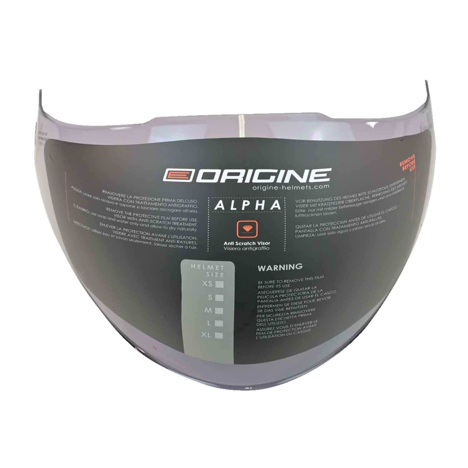 Origine Alpha Kask Camı - Vizör Füme