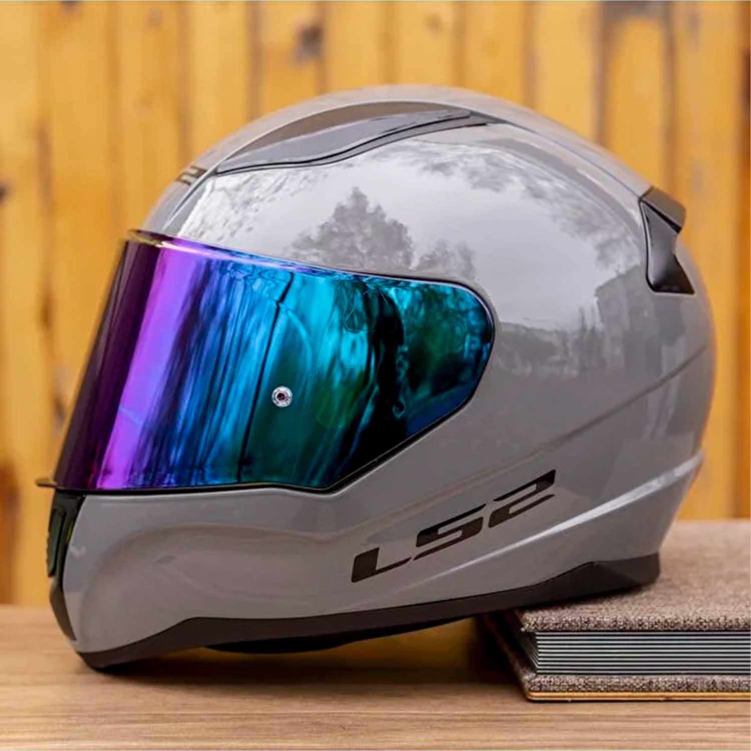 Ls2 Rapid 2 Full Face Motosiklet Kaskı Şeffaf + Gökkuşağı Vizörlü