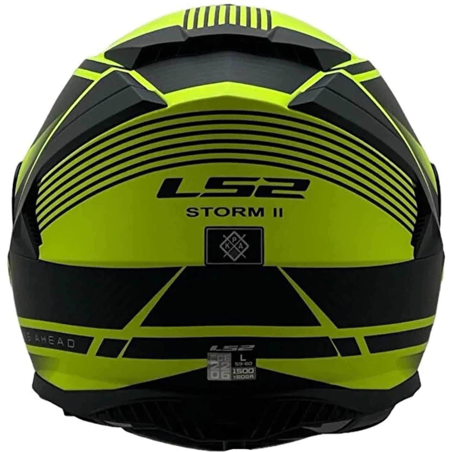 Ls2 Storm 2 Dodger Full Face Motosiklet Kaskı Şeffaf + Siyah Vizörlü