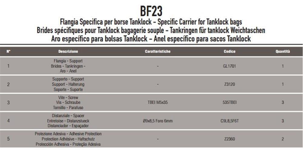 Givi BF23 Depo Üstü Çanta Aparatı (Yamaha)