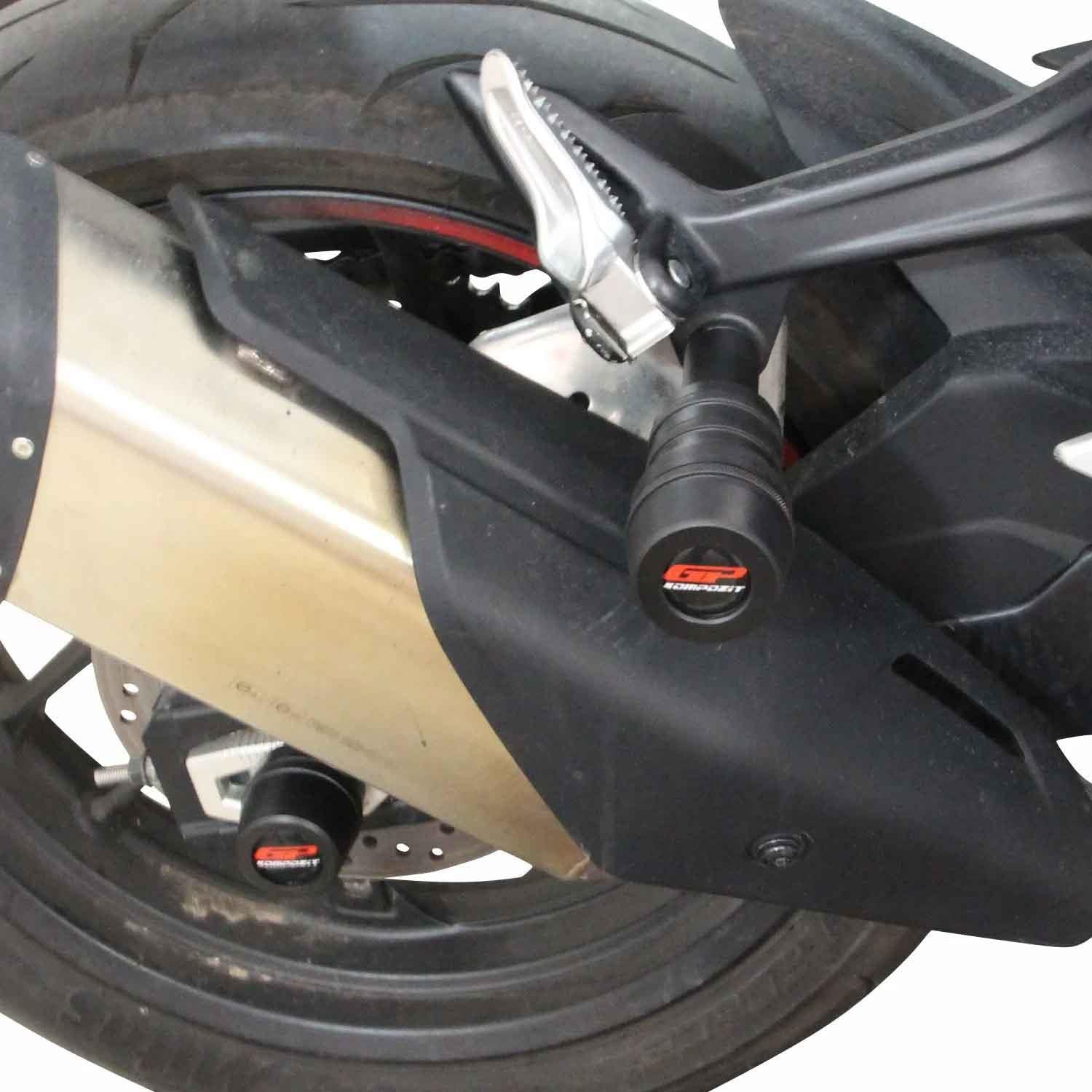 GP Kompozit CF Moto 450 SR 2023-2024 Uyumlu Egzoz Koruma Takozu Siyah