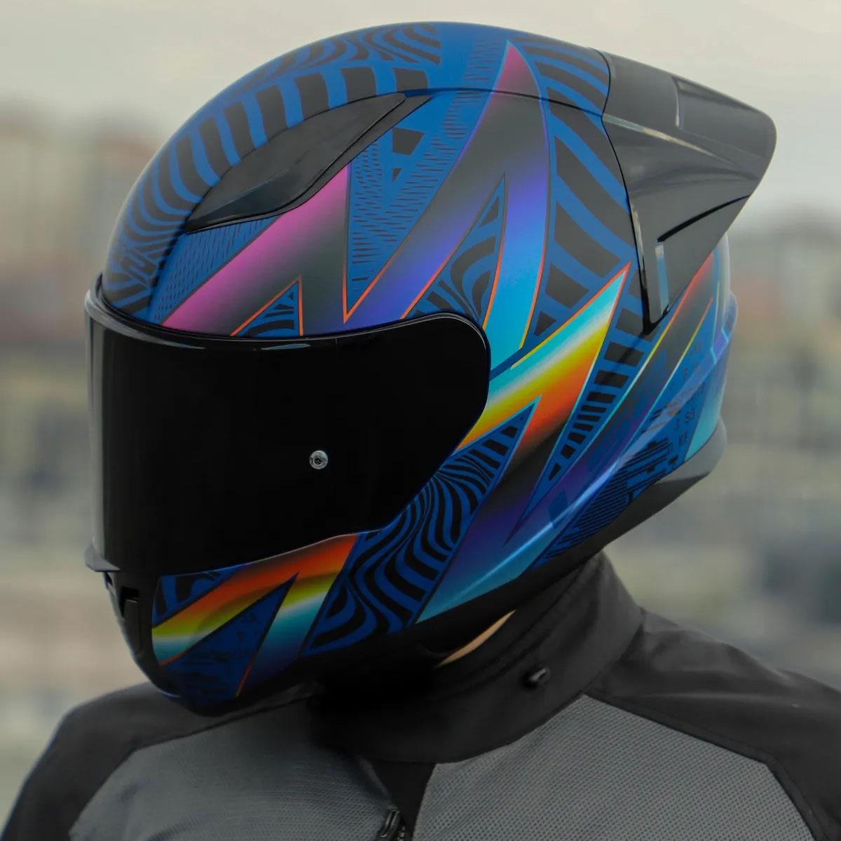Ls2 Rapid 2 Optik Race Full Face Motosiklet Kaskı Yarış Spoiler +  Siyah Vizörlü