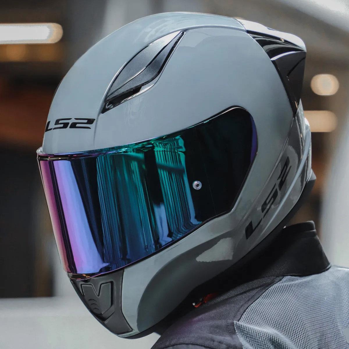 Ls2 Rapid 2 Race Full Face Motosiklet Kaskı Yarış Spoiler +  Şeffaf + Siyah Vizörlü