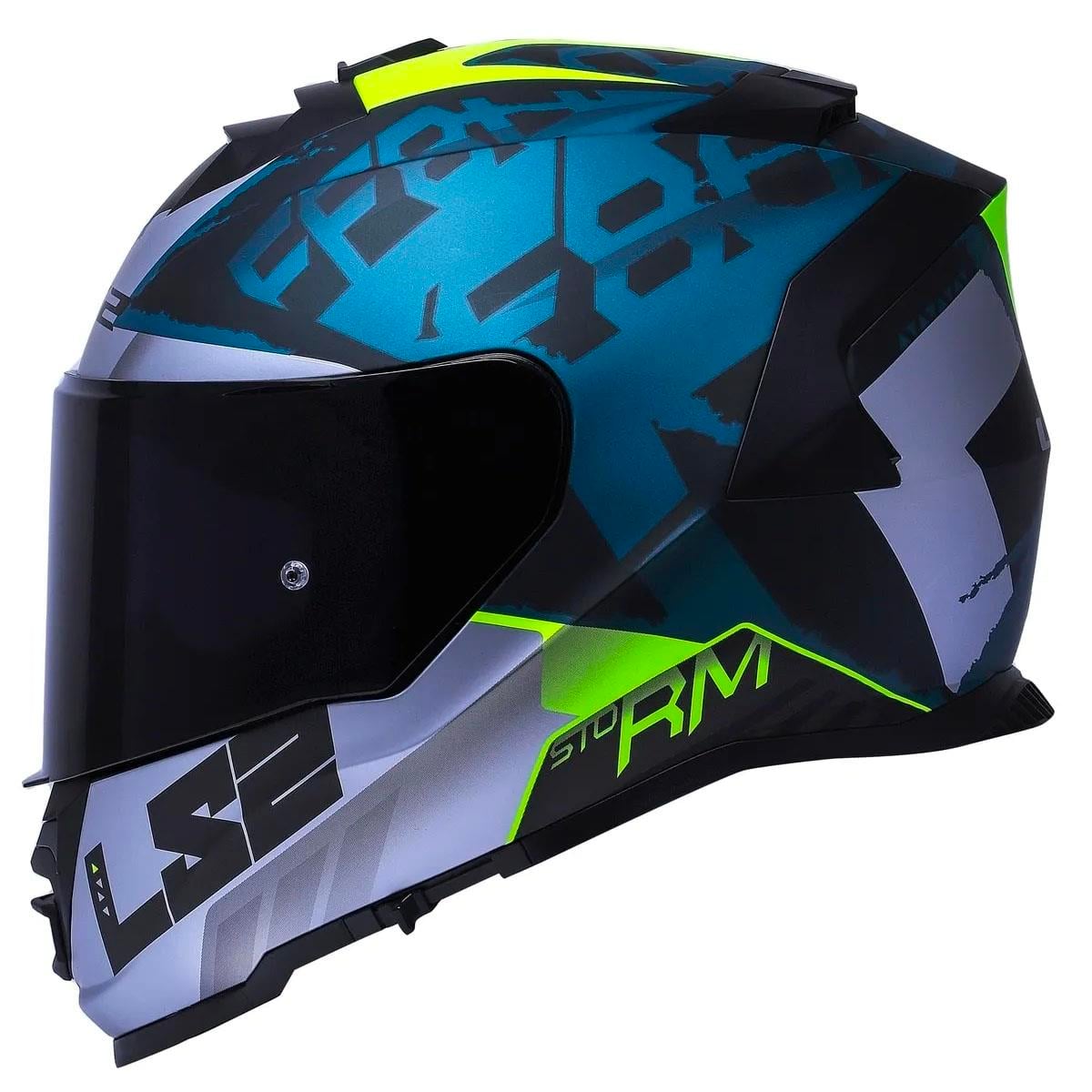 Ls2 Storm 2 Sprinter Full Face Motosiklet Kaskı Şeffaf + Siyah Vizörlü