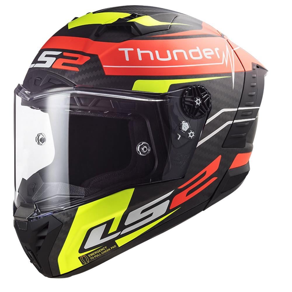 Ls2 Thunder Karbon Attack Full Face Motosiklet Kaskı