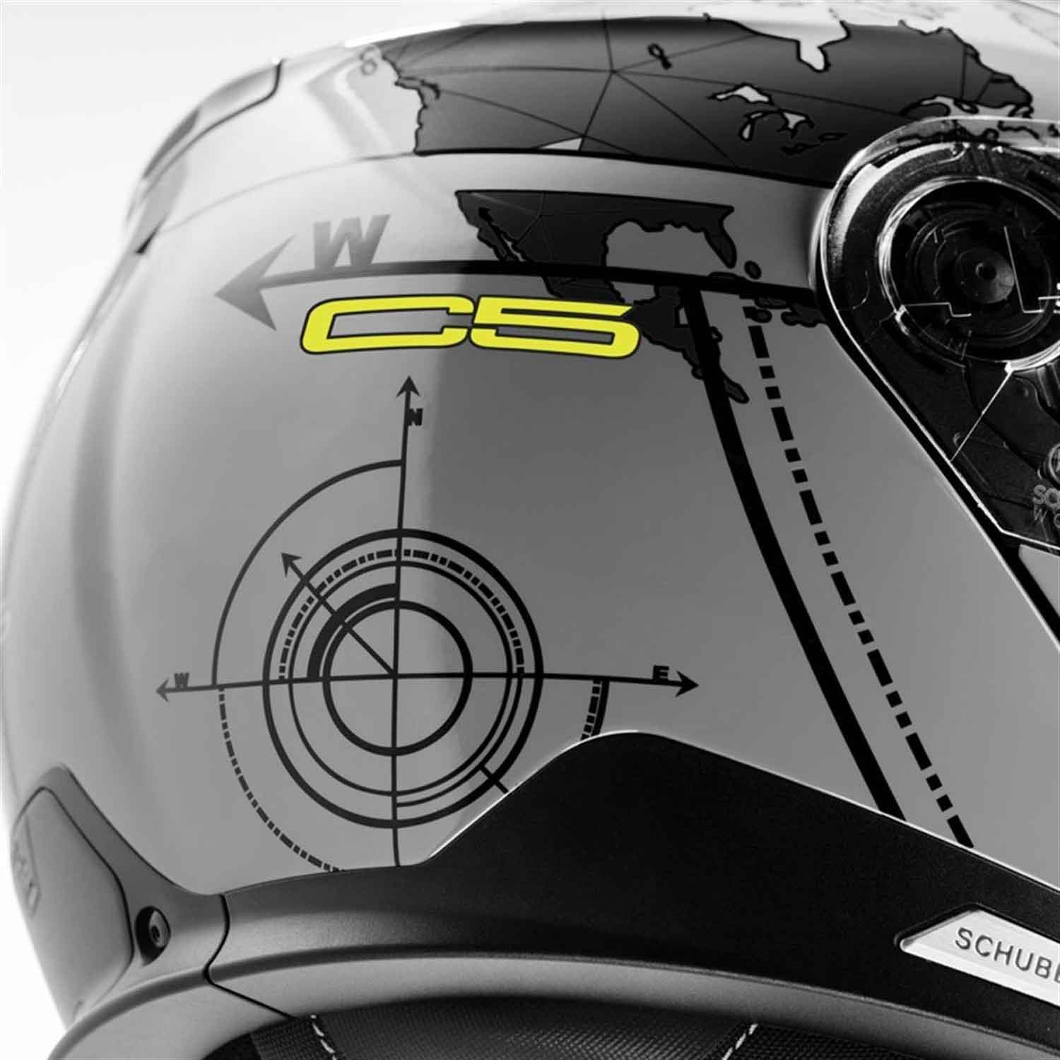 Schuberth C5 Globe Grey Çene Açılır Motosiklet Kaskı
