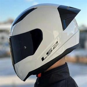 Ls2 Rapid 2 Race Full Face Motosiklet Kaskı Yarış Spoiler +  Şeffaf + Siyah Vizörlü
