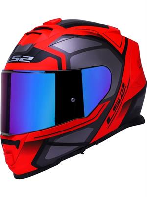 Ls2 Storm 2 Faster Full Face Motosiklet Kaskı Şeffaf + Gökkuşağı Vizörlü