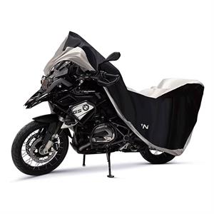 MOTORCYCLE COVER REBELHORN COVER II BLACK/SILVER