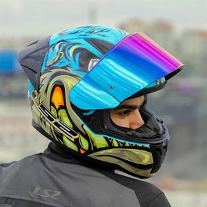 Ls2 Rapid 2 Neo Full Face Motosiklet Kaskı Şeffaf + Gökkuşağı Vizörlü