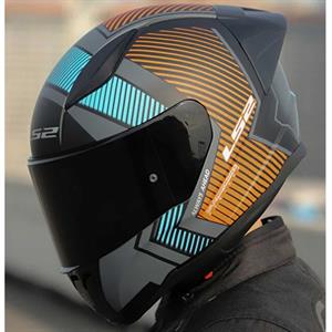 Ls2 Rapid 2 Extra Full Face Motosiklet Kaskı Şeffaf + Siyah Vizörlü