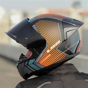 Ls2 Rapid 2 Extra Full Face Motosiklet Kaskı Şeffaf + Siyah Vizörlü