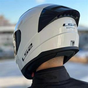 Ls2 Rapid 2 Race Full Face Motosiklet Kaskı Yarış Spoiler +  Şeffaf + Siyah Vizörlü