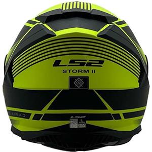 Ls2 Storm 2 Dodger Full Face Motosiklet Kaskı Şeffaf + Siyah Vizörlü