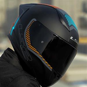 Ls2 Rapid 2 Extra Full Face Motosiklet Kaskı Şeffaf + Siyah Vizörlü