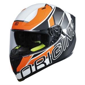 Origine Strada Competition Mat Turuncu Beyaz Kapalı Kask