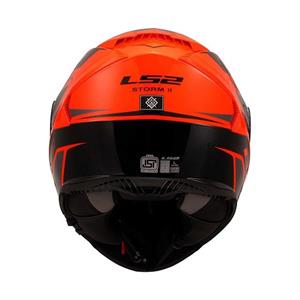 Ls2 Storm 2 Fist Full Face Motosiklet Kaskı Şeffaf + Siyah Vizörlü