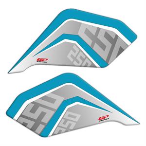 GP Kompozit CF Moto 250 NK 2018-2022 Uyumlu Tank Pad Seti Turkuaz