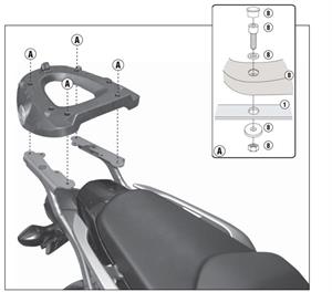 Givi 1109FZ HONDA INTEGRA 700 (12-13) Arka Çanta Taşıyıcı