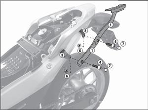 Givi 1109FZ HONDA INTEGRA 700 (12-13) Arka Çanta Taşıyıcı