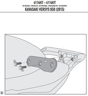 Givi 4114KIT KAWASAKI VERSYS 650 (15-19) Yan Çanta Taşıyıcı Bağlantı Kiti