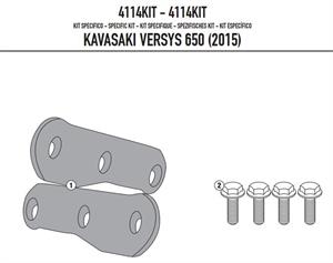 Givi 4114KIT KAWASAKI VERSYS 650 (15-19) Yan Çanta Taşıyıcı Bağlantı Kiti