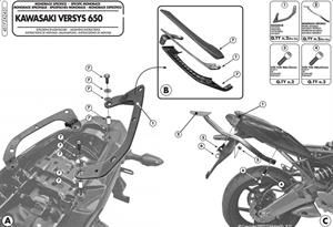 Givi 451FZ KAWASAKI VERSYS 650 (10-14) Arka Çanta Taşıyıcı