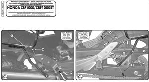 Givi PL208 HONDA CBF 1000 - CBF 1000ST (10-14) Yan Çanta Taşıyıcı