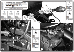 Givi PLX447 KAWASAKI VERSYS 650 (06-09) Yan Çanta Taşıyıcı