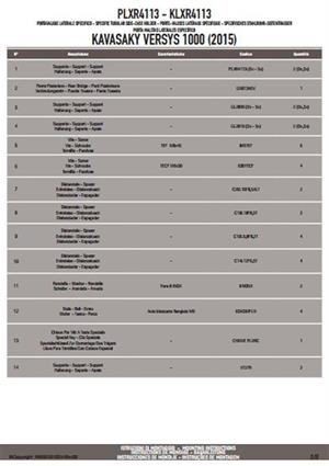 Givi PLXR4113 KAWASAKI VERSYS 1000 (15-16) Yan Çanta Taşıyıcı