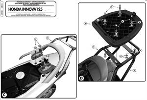 Givi SR151 HONDA INNOVIA 125 (07-14) Arka Çanta Taşıyıcı