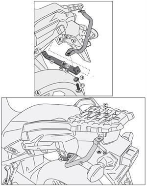 Givi SR3105 SUZUKI DL 1000 V-STROM (14-16) Arka Çanta Taşıyıcı