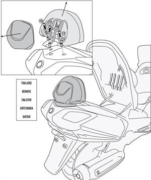 Givi SR7051 SYM MAXSYM 400 (11-19) Arka Çanta Taşıyıcı