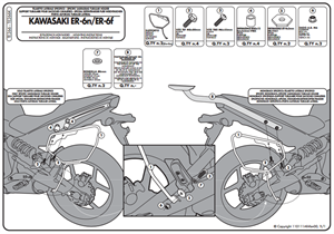 Givi TE266 Kawasaki Er-6N - Er-6F (09-11) Yan Kumaş Çanta Taşıyıcı