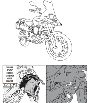 Givi TNH5110OX Bmw F 800 Gs Adventure (13-18) Üst Koruma Demiri