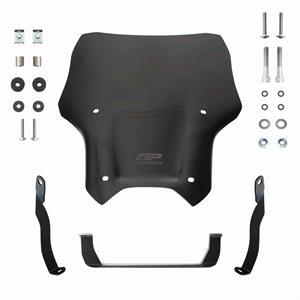 GP Kompozit CF Moto 250 NK 2018-2022 Uyumlu Spor Ön Cam Siyah 33 CM