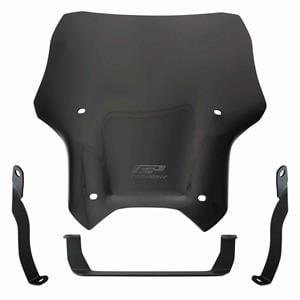 GP Kompozit CF Moto 250 NK 2018-2022 Uyumlu Spor Ön Cam Siyah 33 CM