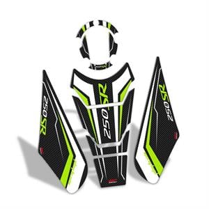 GP Kompozit CF Moto 250 SR 2020-2023 Uyumlu Tank Pad Seti Sarı