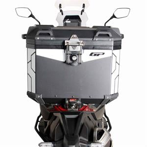 GP Kompozit Universal 37 lt Alüminyum Motosiklet Çantası Siyah