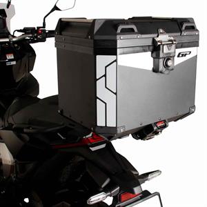 GP Kompozit Universal 37 lt Alüminyum Motosiklet Çantası Siyah