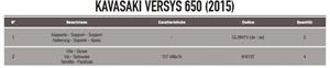 Kappa 4114KITK KAWASAKI VERSYS 650 (15-19) Yan Çanta Taşıyıcı Bağlantı Kiti