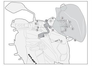 Kappa KA4104 KAWASAKI ER-6N 650 (12-16) Rüzgar Siperlik