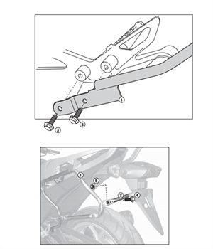 Kappa KLX1111 HONDA NC 700 X-S - NC 750 X-S - NC 750 X-S DCT (12-15) Yan Çanta Taþıyıcı