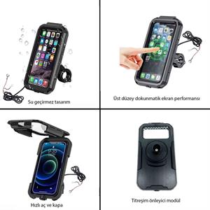 KNMASTER TT-950WU  TITRESİM ENGELLEYİCİ UNIVERSAL KABLOSUZ VE USBLI TELEFON TUTUCU