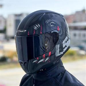Ls2 Rapid 2 Clawn Full Face Motosiklet Kaskı Siyah Vizörlü