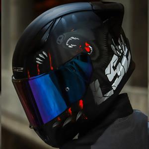 Ls2 Rapid 2 Clawn Race Full Face Motosiklet Kaskı Yarış Spoiler +  Şeffaf + Gökkuşağı Vizörlü