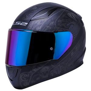 Ls2 Rapid 2 Crypt Full Face Motosiklet Kaskı Şeffaf + Gökkuşağı Vizörlü