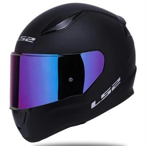 Ls2 Rapid 2 Mat Siyah Gökkuşağı Vizörlü Kask