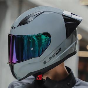 Ls2 Rapid 2 Race Full Face Motosiklet Kaskı Yarış Spoiler +  Şeffaf + Siyah Vizörlü